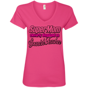 Super Mom, Cleverly Disguised as a Spanish Teacher Ladies’ V-Neck T-Shirt