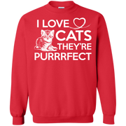 I Love Cats They’re Purrrfect (Perfect) Sweatshirt