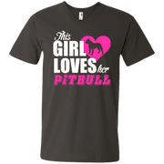 This Girl Loves Trucks Men’s V-Neck T-Shirt