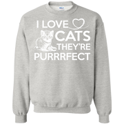 I Love Cats They’re Purrrfect (Perfect) Sweatshirt