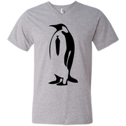 Banksy’s Smart Penguin Stencil Men’s V-Neck T-Shirt