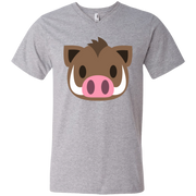 Wart Hog Emoji Men’s V-Neck T-Shirt