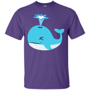 Whale Blow Hole Spray Emoji T-Shirt