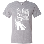 Banksy’s If You Want To Achieve Greatness Stop Asking For Permission Men’s V-Neck T-Shirt