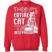 The Entire Cat Population is my best Friend Sweatshirt