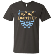 Zelda Light Up Up ‘Make It Rain’ Song Men’s V-Neck T-Shirt