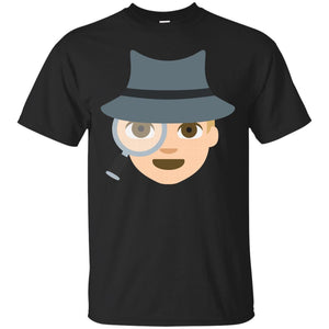 White Spy Emoji T-Shirt