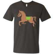 Galloping Horse Emoji Men’s V-Neck T-Shirt