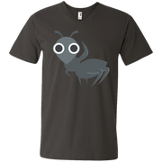 Waving Ant Emoji Men’s V-Neck T-Shirt