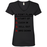 Cartmans 4 Point Plan Ladies’ V-Neck T-Shirt