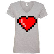 Heart of a True Gamer Ladies’ V-Neck T-Shirt