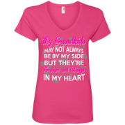 My Grand kids Are Forever and Always in my Heart Ladies’ V-Neck T-Shirt