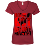 Normal Got No One No Where Ladies’ V-Neck T-Shirt