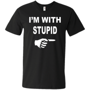 Im With Stupid Men’s V-Neck T-Shirt