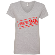 Best Before 30 Ladies’ V-Neck T-Shirt