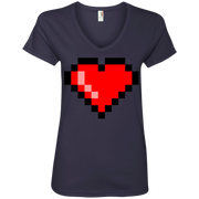 Heart of a True Gamer Ladies’ V-Neck T-Shirt