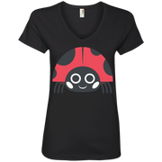 Lady Bird Emoji Ladies’ V-Neck T-Shirt