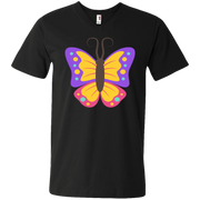 Beautiful Butterfly Emoji Men’s V-Neck T-Shirt