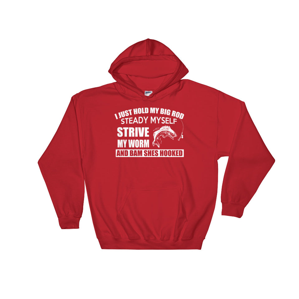 hooked red hoodie