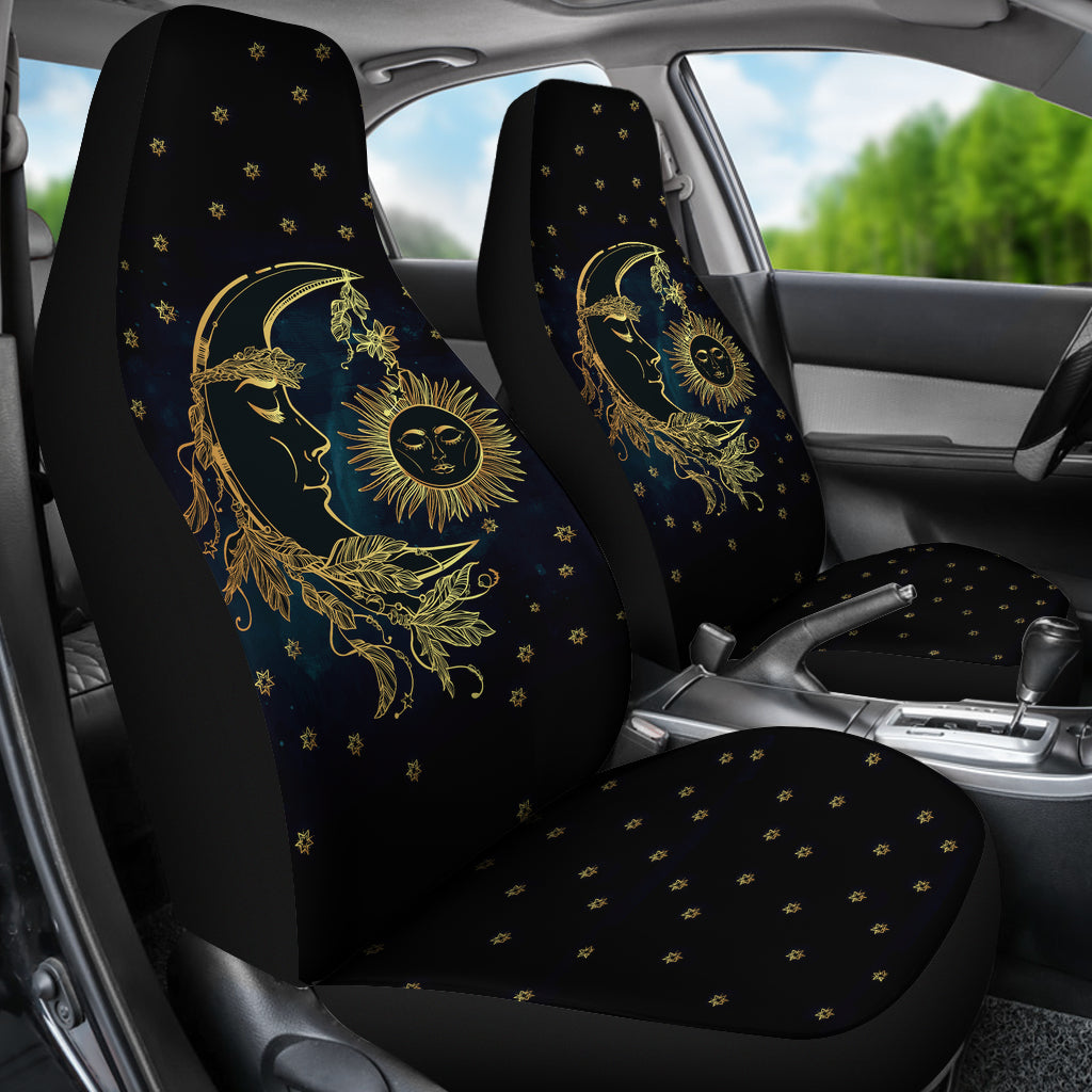 sun and moon car seat covers