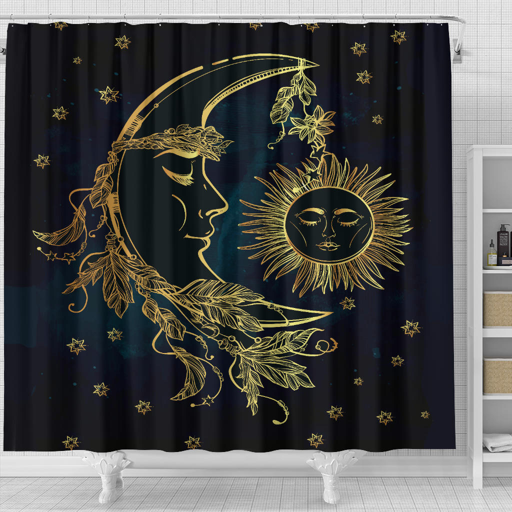 Sun & Moon Luxury Shower Curtain – Elephantsity