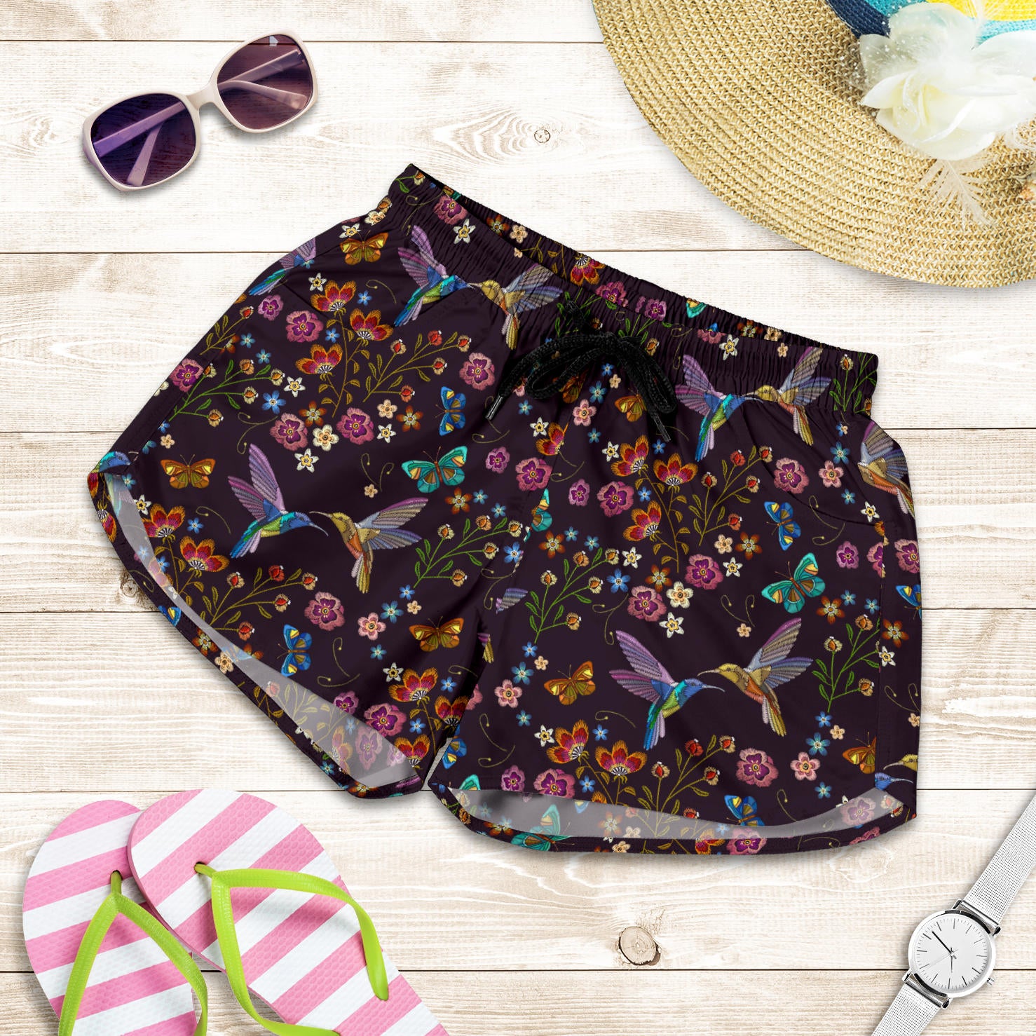 Bohemian Hummingbird Shorts – Elephantsity