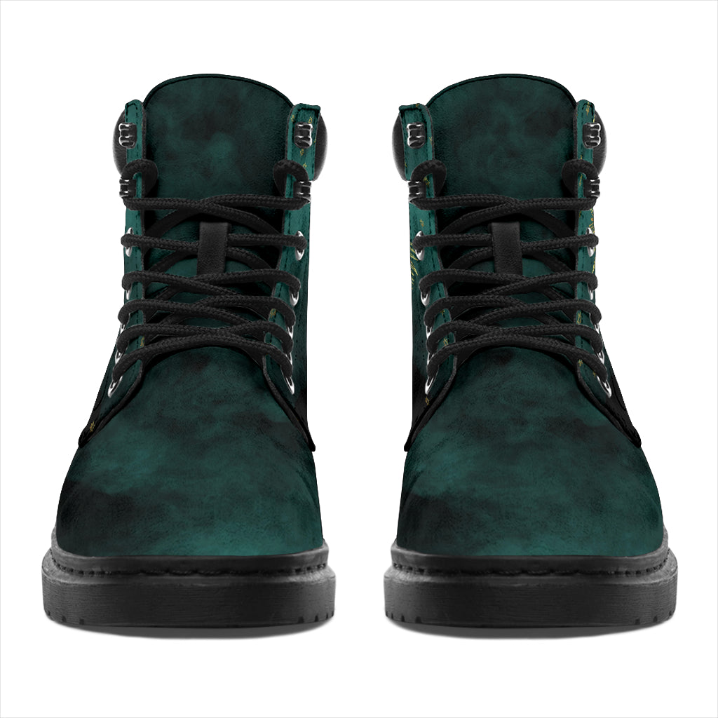 emerald green boots