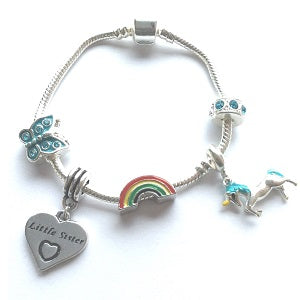 Children's 'Magical Unicorn 9th Birthday' Silver Plated Charm Bead