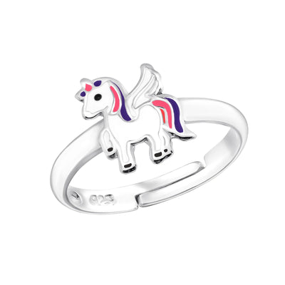 Children's 'Magical Unicorn 9th Birthday' Silver Plated Charm Bead