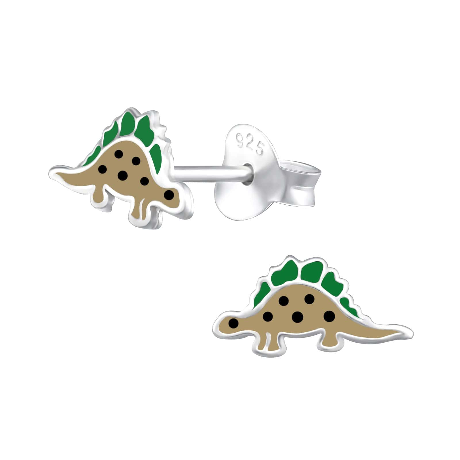 Children's Sterling Silver Dinosaur Stud Earrings – Liberty Charms