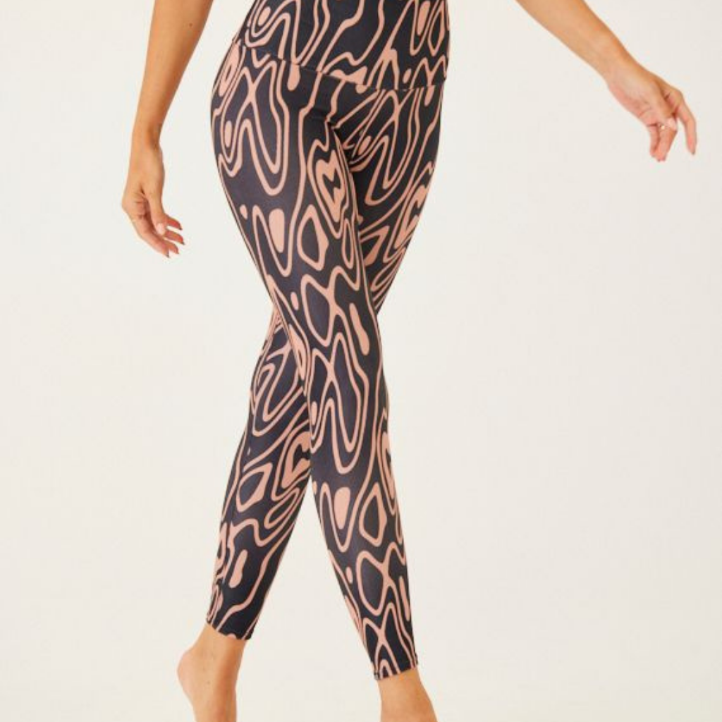 Onzie High Rise Rib Legging - Roads