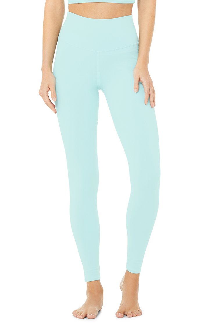 Buy Alo High Waist Lounge Leggingblue - Blue Quartz Heather At 29