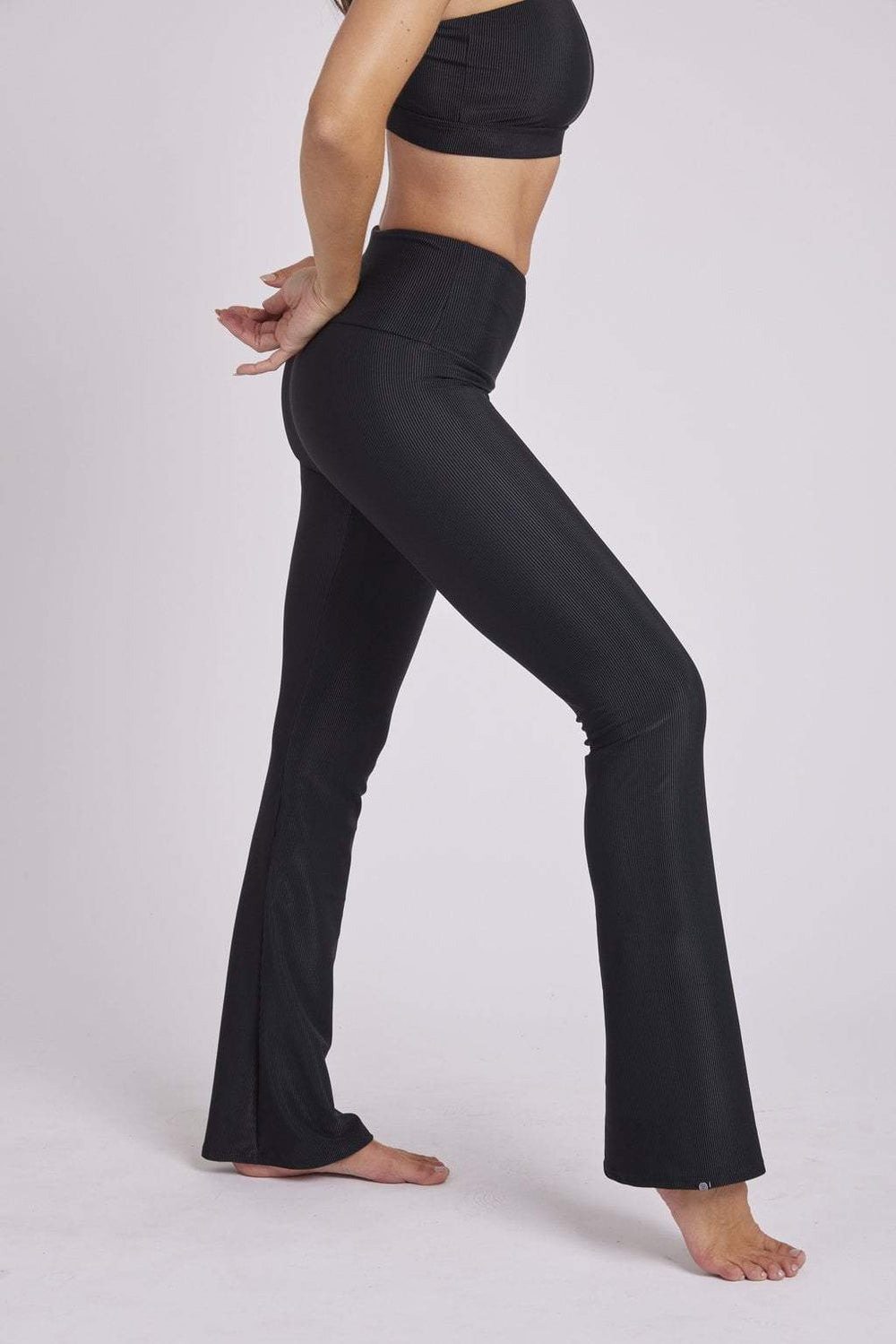 90 Degree By Reflex High Waist Flare Yoga Pant with Palestine