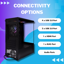 Goshawk Renaissance V2 Intel Core i3-12th Gen Desktop PC (Windows 11/16 GB RAM/500 GB SSD) with Wired Keyboard and Mouse, 2 Years Warranty Nav Image 4