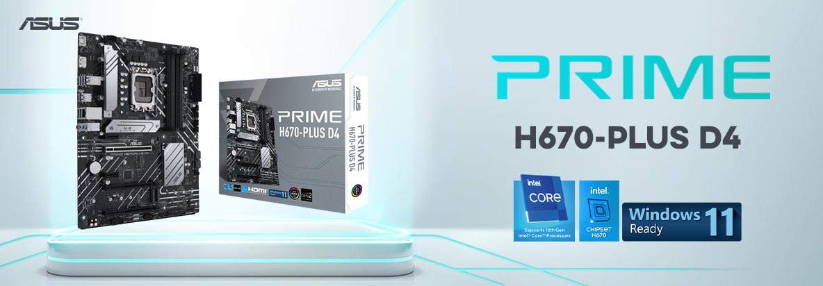 ASUS PRIME H670-PLUS D4 ATX Motherboard - From TPSTech