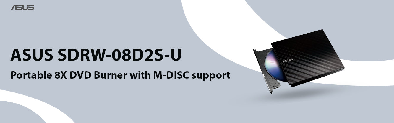 Asus Sdrw 08d2s U Portable 8x Dvd Burner M Disc Support Tps Tech In Tps Technologies