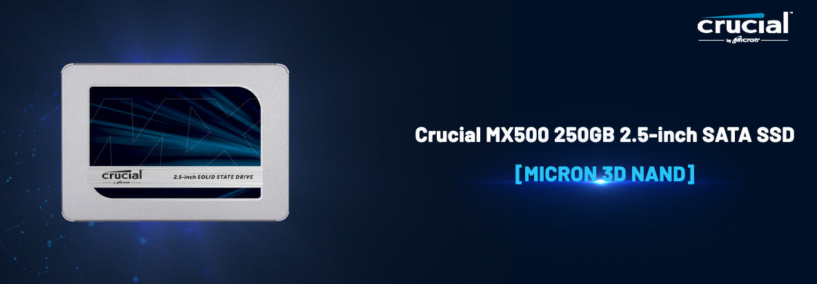 Buy Online Crucial MX500 250GB 3D NAND SATA 2.5 inch Internal SSD  CT250MX500SSD1 In India