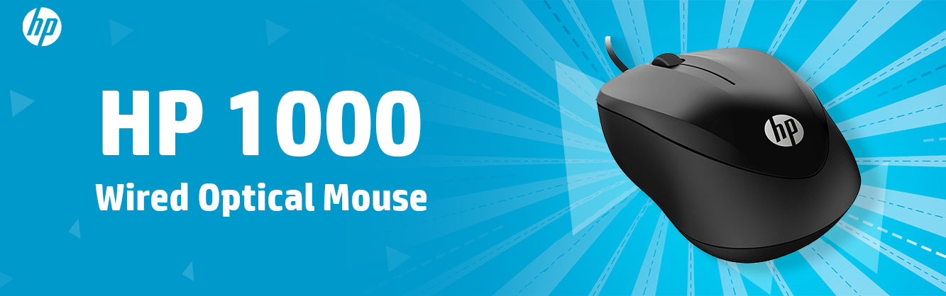 HP 1000 Wired Optical Mouse From Tps Technologies