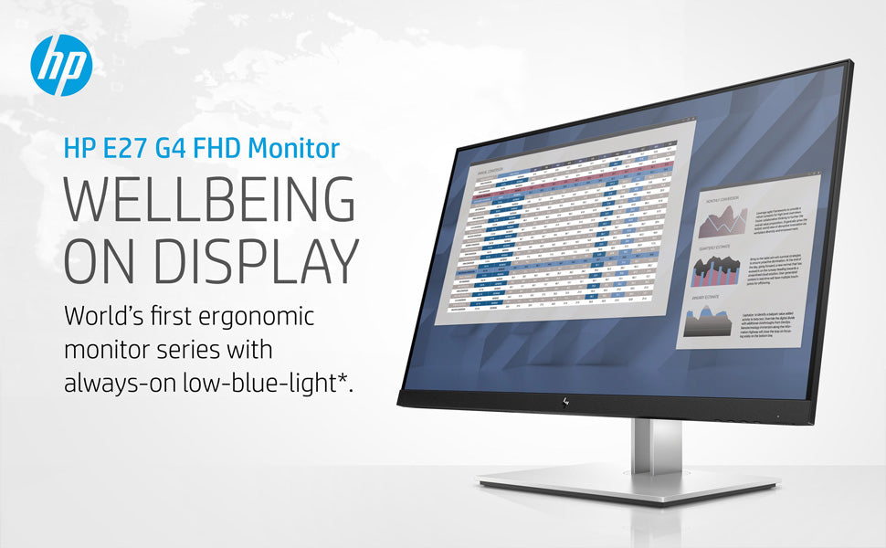 HP E27 G4 Full HD IPS Monitor - From tpstech.in