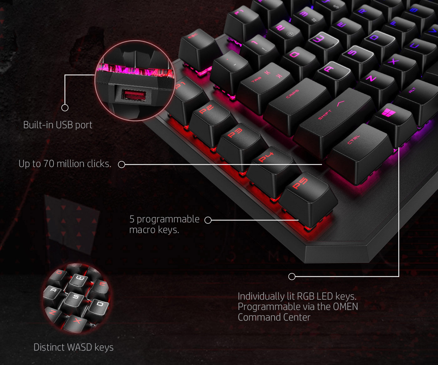 HP OMEN Sequencer Mechanical Optical Gaming Keyboard