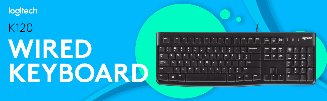 Buy Logitech K120 Wired USB Curved space Keyboard at best price