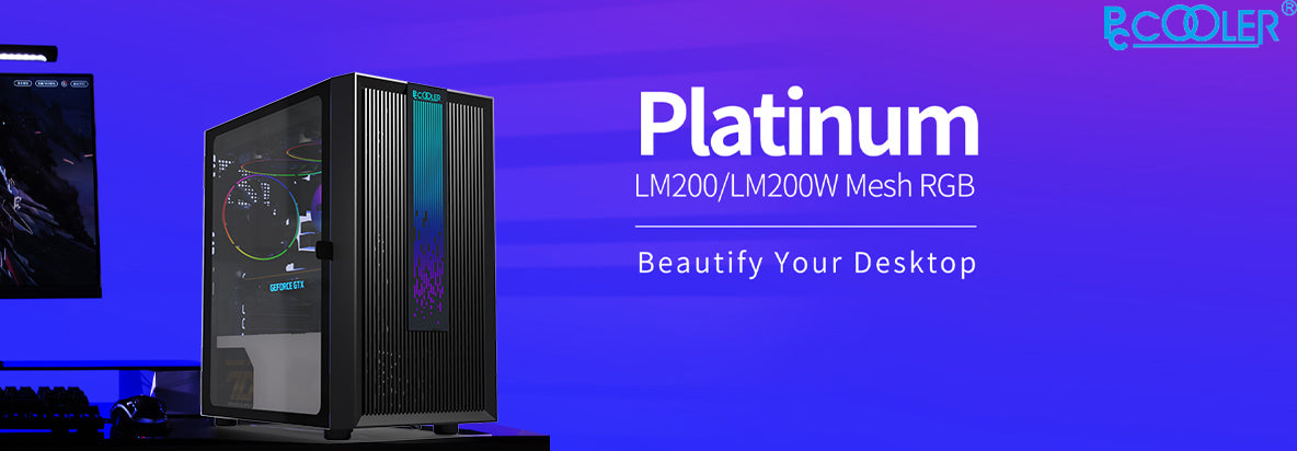 PCCOOLER Platinum LM200 Mesh RGB Cabinet