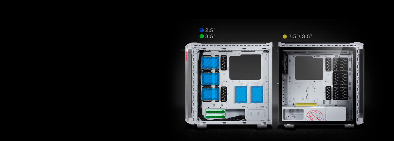 XPG BattleCruiser Mid-Tower Case With ARGB Fans and Tempered Glass Panels