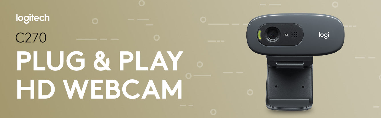Logitech C270 Webcam is Plug & Play HD Webcam