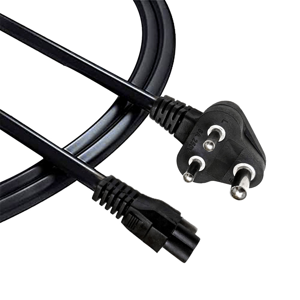 TPS 3 Pin Indian Plug Laptop Power Cable Cord 1 Meter 