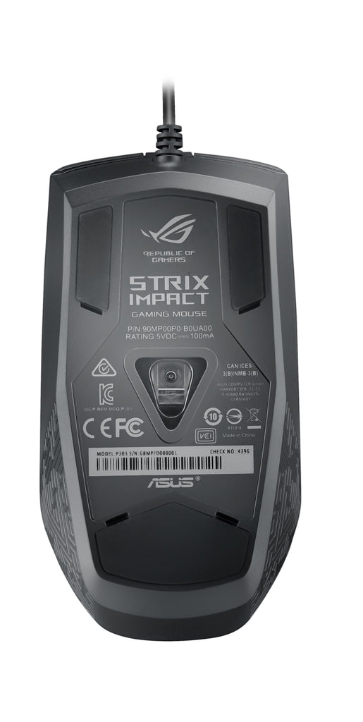 Asus Rog Strix Impact Lightweight Optical Gaming Mouse With Aura Rgb L Tps Technologies