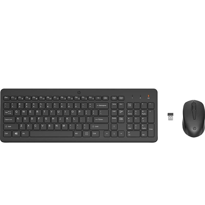 hp wireless keyboard and mouse with caps lock indicator