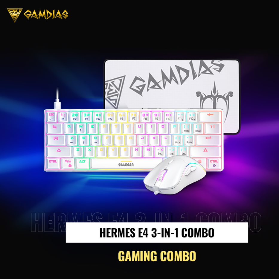 Gamdias Hermes E4 3 In 1 Gaming Combo Keyboard And Mouse 2692