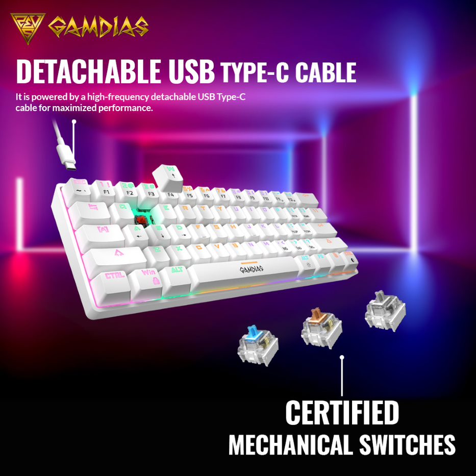 Gamdias Hermes E4 3 In 1 Gaming Combo Keyboard And Mouse 1691