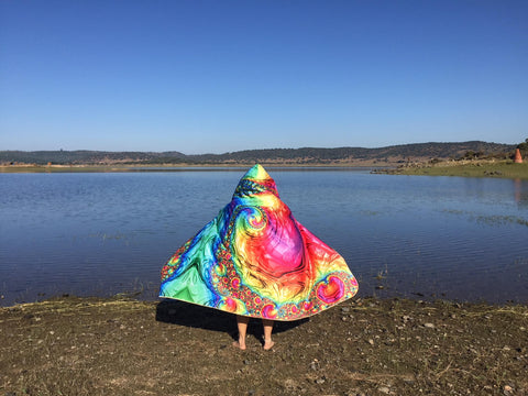 Happy Rainbow | Hooded blanket